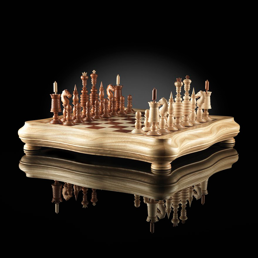 KADUN шахматы Барлейкорн (светлая доска)