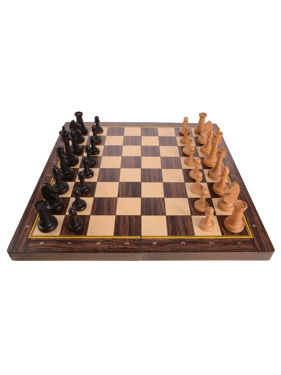 Шахматы складные берёза, 50мм с утяжеленными фигурами