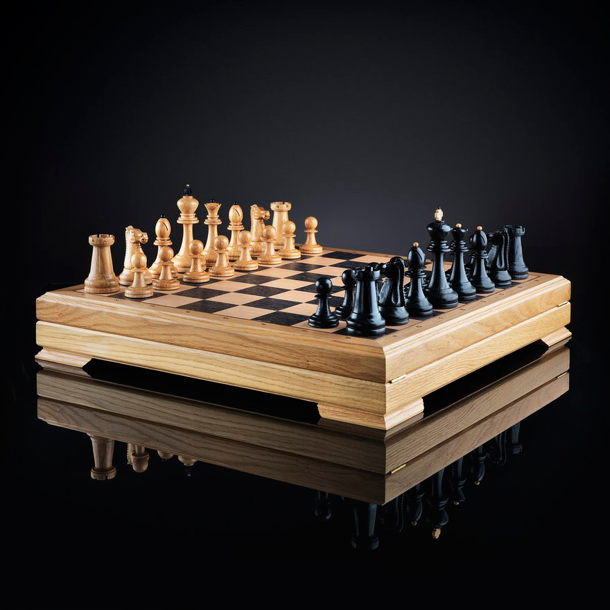 KADUN шахматы Класические (черно-белые фигуры)	