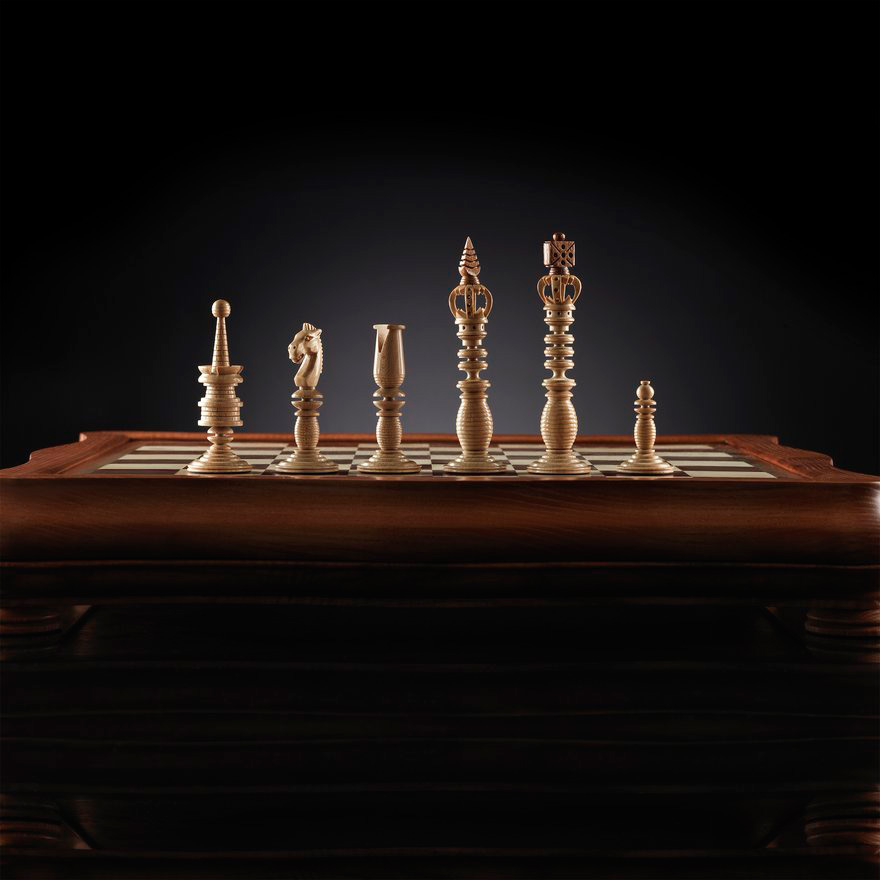 KADUN шахматы Калверт (темная доска)
